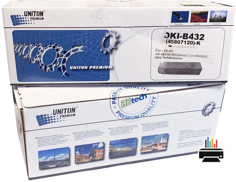 Тонер-картридж для Oki B412/B432/B512/MB472/MB492/MB562 (445807120) (7K) UNITON Premium