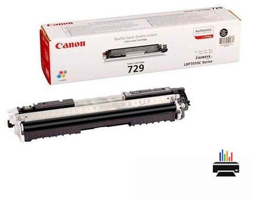 Заправка картриджа Canon 729Bk
