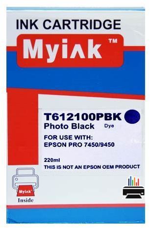 Картридж для (T6121) EPSON St Pro 7450/9450 Photo Black (220ml, Pigment) MyInk в Москве с гарантией