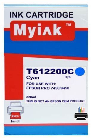 Картридж для (T6122) EPSON St Pro 7450/9450 Cyan (220ml, Pigment) MyInk
