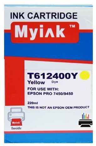 Картридж для (T6124) EPSON St Pro 7450/9450 Yellow (220ml, Pigment) MyInk