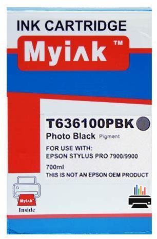 Картридж для (T6361) EPSON St Pro 7900/9900 Photo Black (700ml, Pigment) MyInk в Москве с гарантией