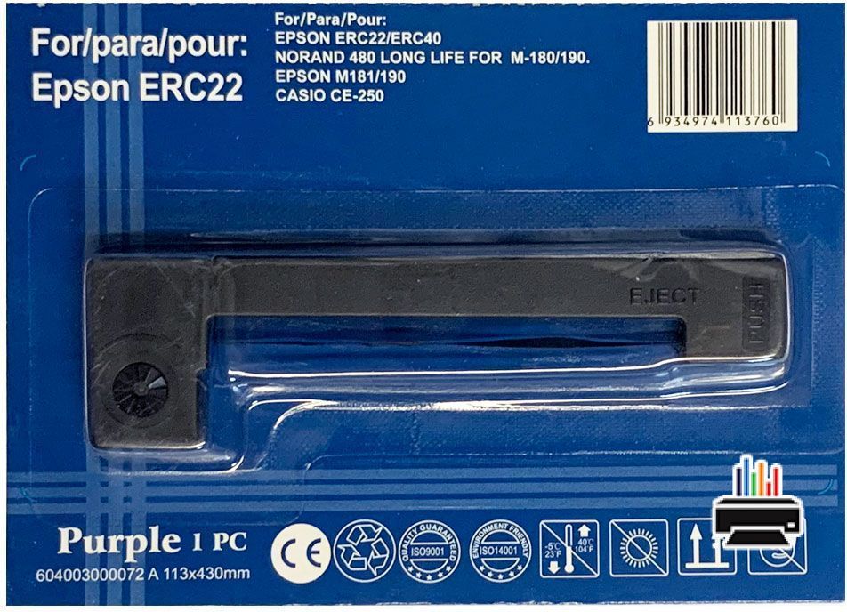 Картридж для EPSON ERC-22 фиолет Китай