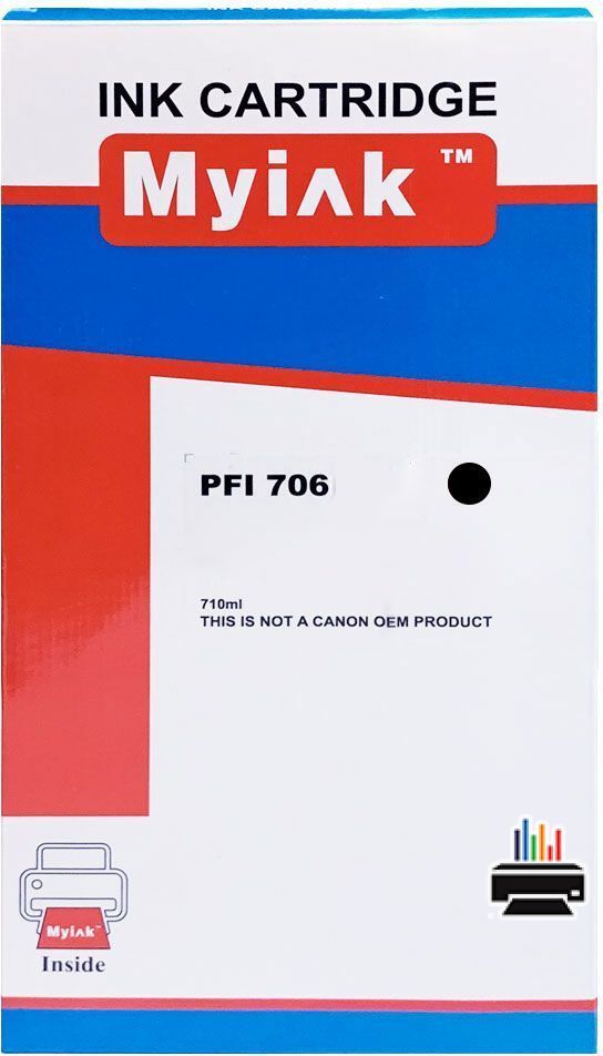 Картридж для CANON PFI-706MBK IPF 8400/8400S/8400SE/9400/9400S Matte Black (710 ml) MyInk