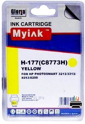 Картридж для (177) HP PhotoSmart 8253 C8773H Yellow (11,4 ml) MyInk SAL
