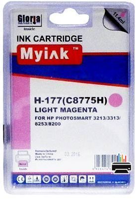 Картридж для (177) HP PhotoSmart 8253 C8775H Light Magenta (11,4 ml) MyInk SAL
