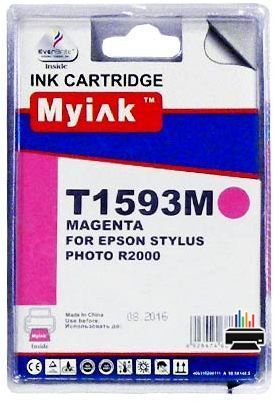Картридж для (T1593) EPSON St Photo R2000 Magenta (18,4ml, Pigment) MyInk SAL