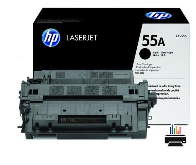 Заправка картриджа HP CE255A 55A