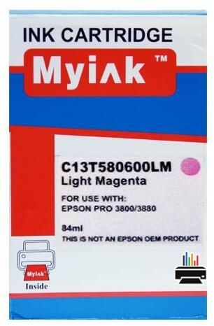 Картридж для (T5806) EPSON St Pro 3800/3880 Light Magenta (84ml, Pigment, необходим чип оригинального картриджа) MyInk