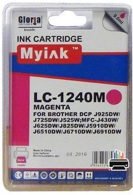Картридж для Brother MFC-J6510/6710/6910 (LC1240M) Magenta (9,6ml, Dye) MyInk в Москве с гарантией