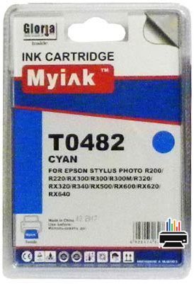 Картридж для (T0482) EPSON R200/300/RX500/600 Cyan (16ml, Dye) MyInk SAL